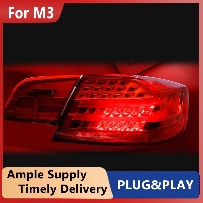 تصفيف السيارة الذيل ضوء لسيارات BMW M3 E92 330i 335i M3 2006-2013 الضوء الخلفي الجمعية الفرامل الخلفية عكس مصباح إشارة