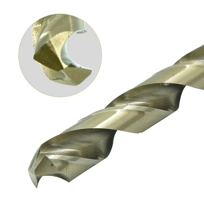 OIMG M42 HSS-Co Set di punte elicoidali 8% Punta da trapano ad alto contenuto di cobalto Durezza 68-70 HRC per acciaio inossidabile Legno Metallo Utensili per la lavorazione del legno