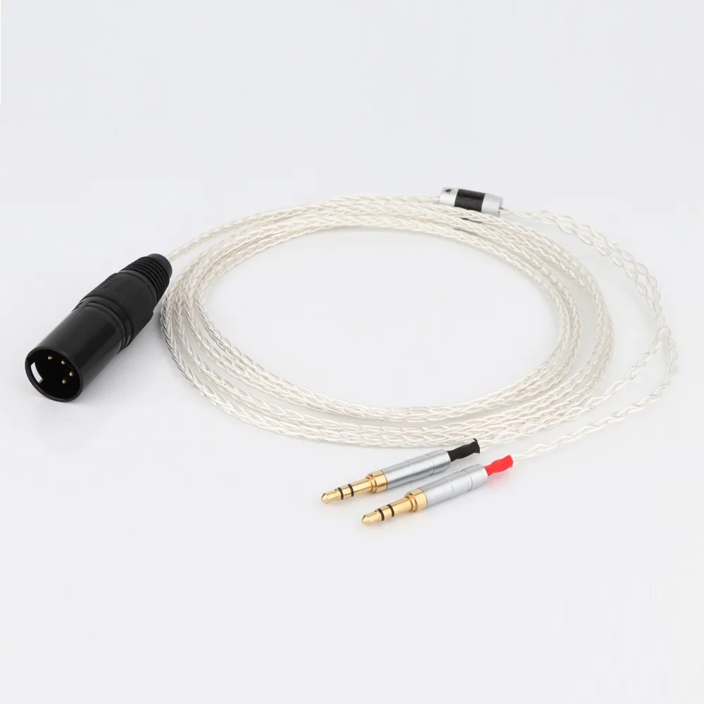 XLR Balanced 8 Core Headphone Earphone Cable For Denon AH-D600 D7100 Hifiman Sundara Ananda HE1000se HE6se he400i he400se Arya