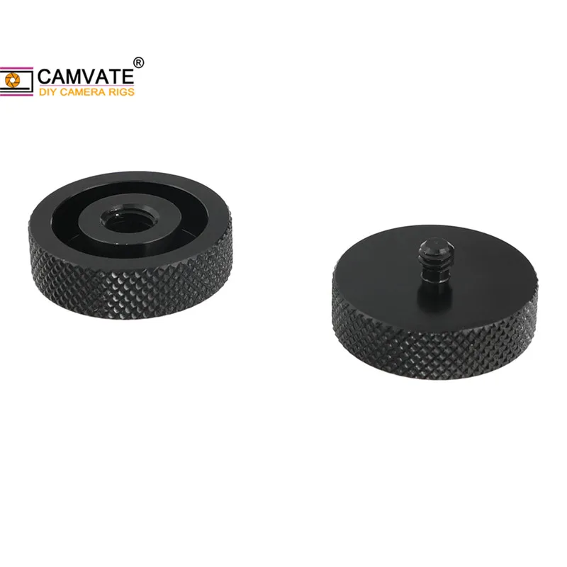 CAMVATE 2 Pieces Standard Universal Thread Screw Adapter With 1/4"-20 Male To 3/8"-16 Female For DSLR Camera /Camera Tripod New