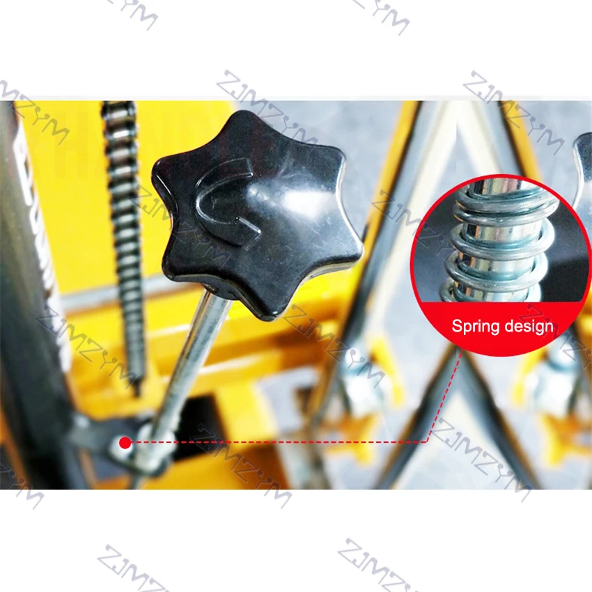 Forklift Manual Universal Empat Roda Pengangkat Portabel Forklift Kecil Truk Pengangkat Kargo Penanganan Forklift 850Mm 200KG (470*510Mm)