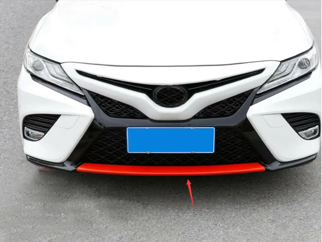 

Fit For Toyota Camry 2018 Carbon fiber Red Front Bumper modelling Protective cover