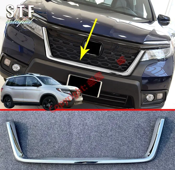 

ABS Chrome Front Grille Around Trim For Honda Passport 2019 2020 Car Accessories Stickers