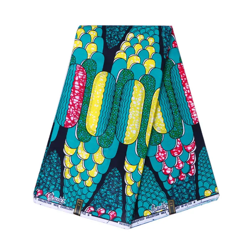 

Fashionable Green Beautiful Pattern Print 100% Cotton African Top Quality Ankara Veritable Real Wax Fabric 6 Yards\Lot