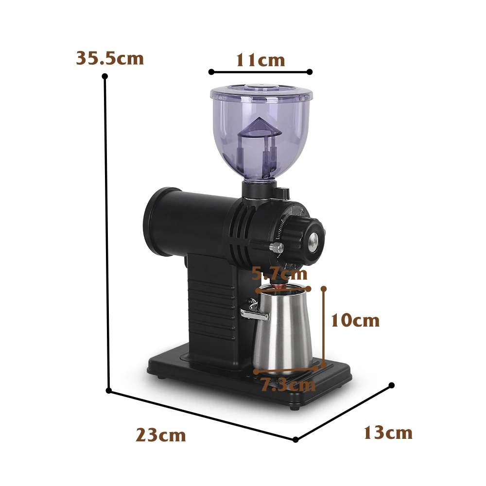 Macinacaffè elettrico ITOP macinacaffè per caffè Espresso italiano macinacaffè 200W smerigliatrice a velocità regolabile 220V/ 110V