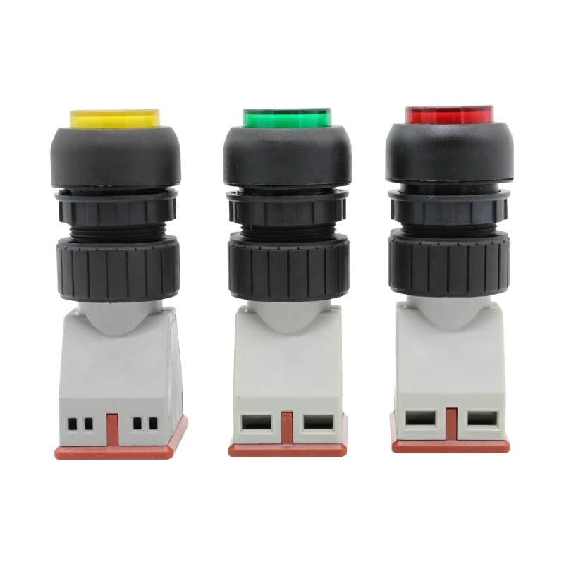 30mm Indicator Light IP66 Explosion-proof Power Supply Function Operation LED Signal Lamp Red Green Yellow