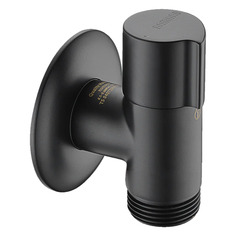 

Dishwasher and Washing Machine Black Faucet for Wall Mounted Cold Water Short Bibcock with 3/4' Thread 4 Points in 6 Points Out