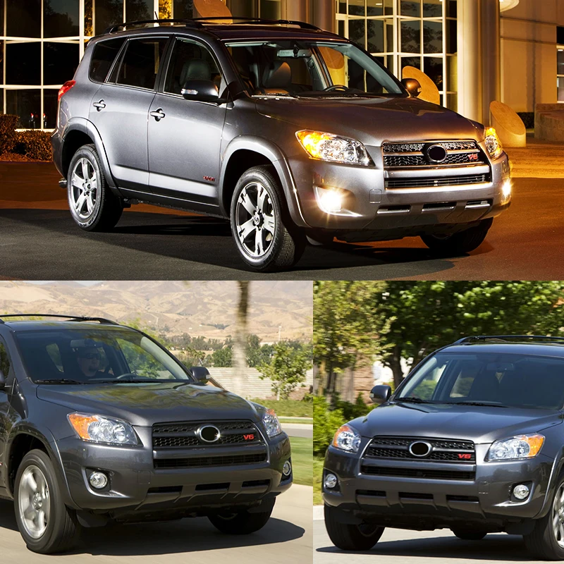 Fog Light For Toyota RAV4 2009 2010 2011 2012 Led Daytime Running Lamp Daylight DRL Wateproof Wires Switch Button view 6