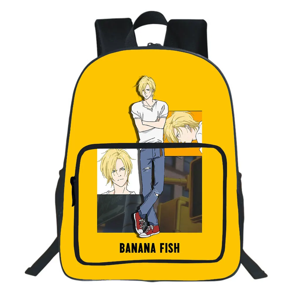 2021 Banana Fish Backpack Boys And Girls Bag Teen School Bag Unisex Bag Cartoon Rucksack Mochila. Support Custom Logo