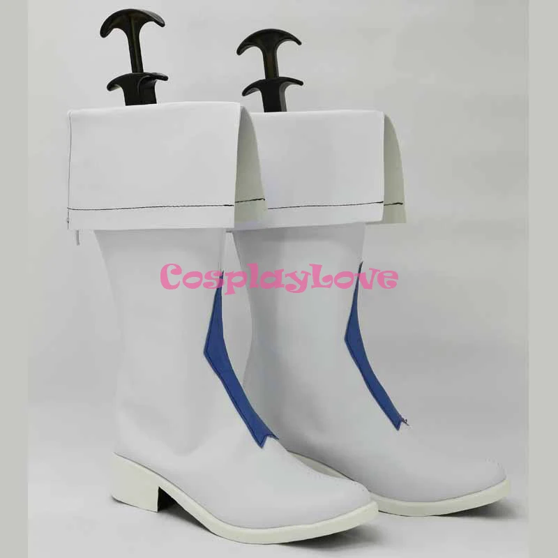 Sword Art Online Excalibur Asuna White Shoes Cosplay Boots