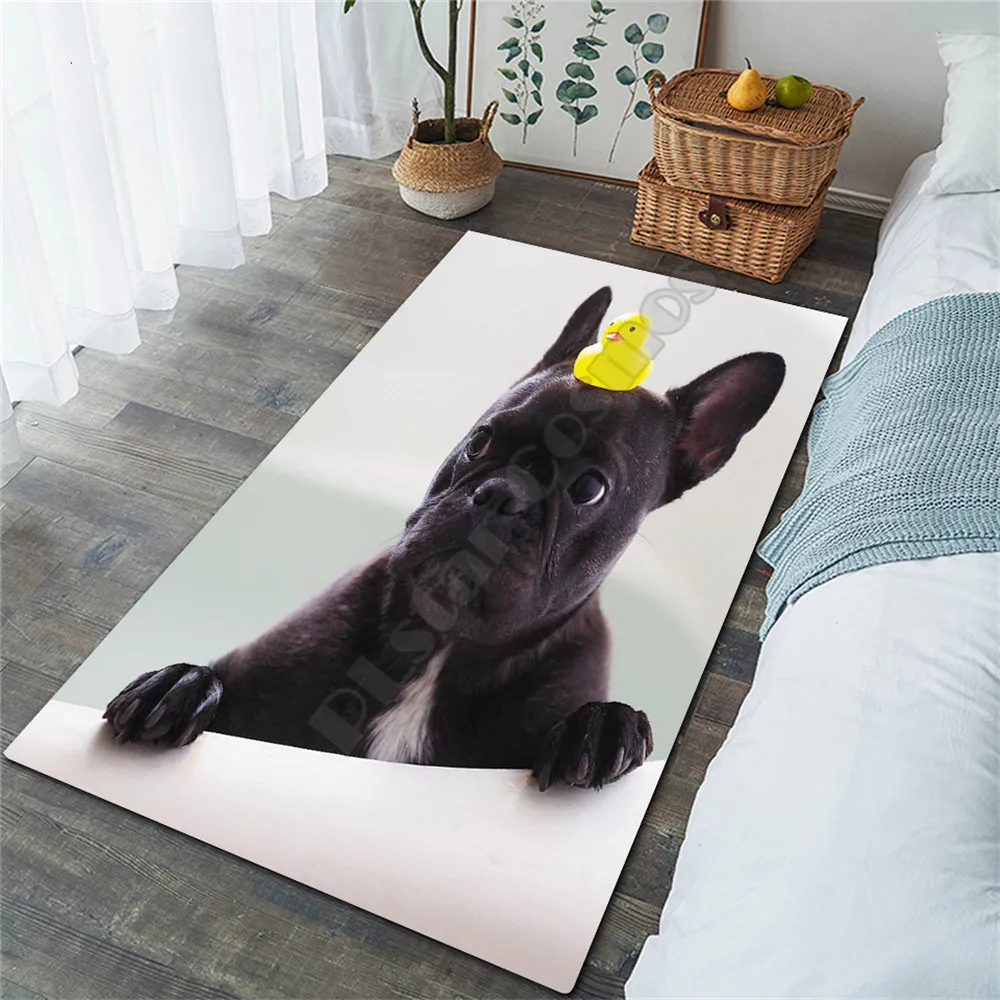 French Bulldog Area Rug 3D All Over Printed Non-slip Mat Dining Room Living Room Soft Bedroom Carpet 05