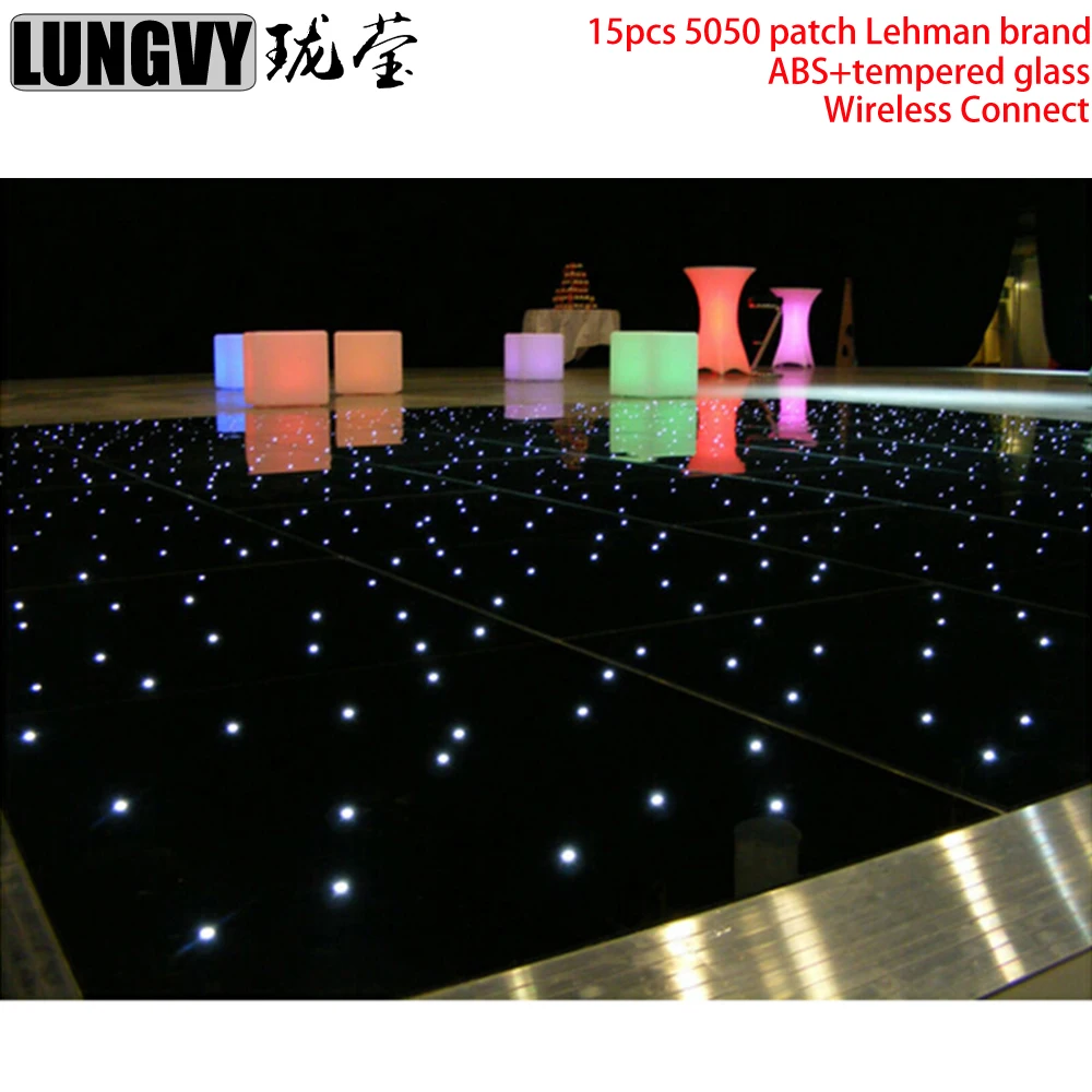 LED Star Dance Floor Panel White Color /RGB Color Starry Effect Disco KTV Light Twinkling Effect Tiles