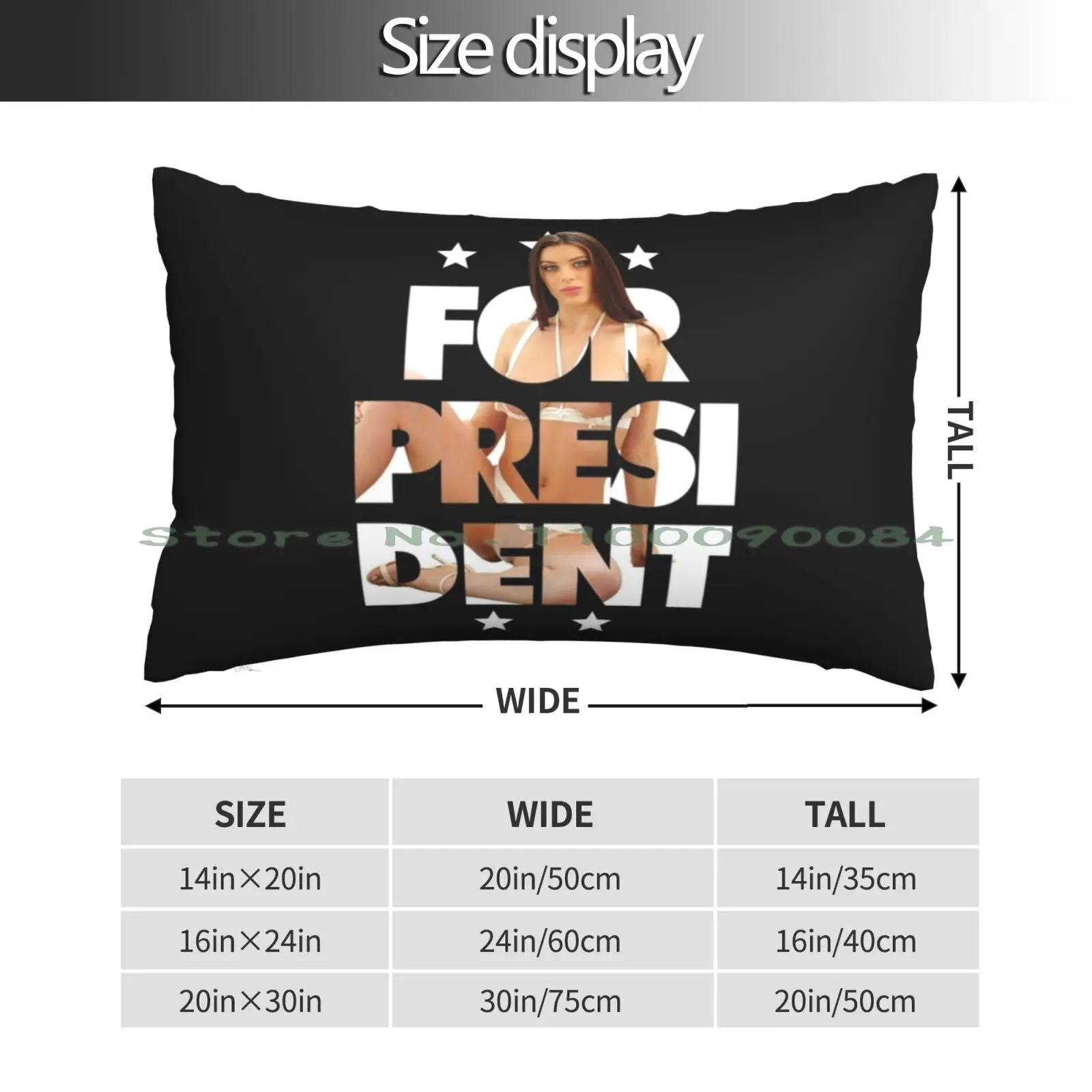 Lana Rhoades For President Pillow Case 20x30 50*75 Sofa Bedroom Skateboards Peralta Girl Skateboards Anti Hero Skateboards