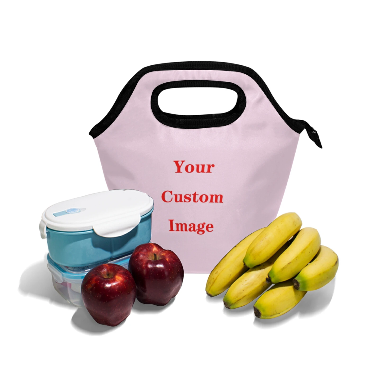 Office worker Insulated Lunch Bags Women Cute Cartoon Custom Pattern Neoprene Food Case School Cooler Warm Large Box For Kids