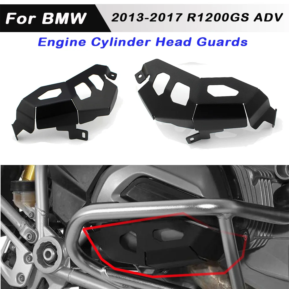 

Motorcycle Cylinder Head Guards Protector Cover Engine Fit For BMW R1200 GS ADV 2013-2017