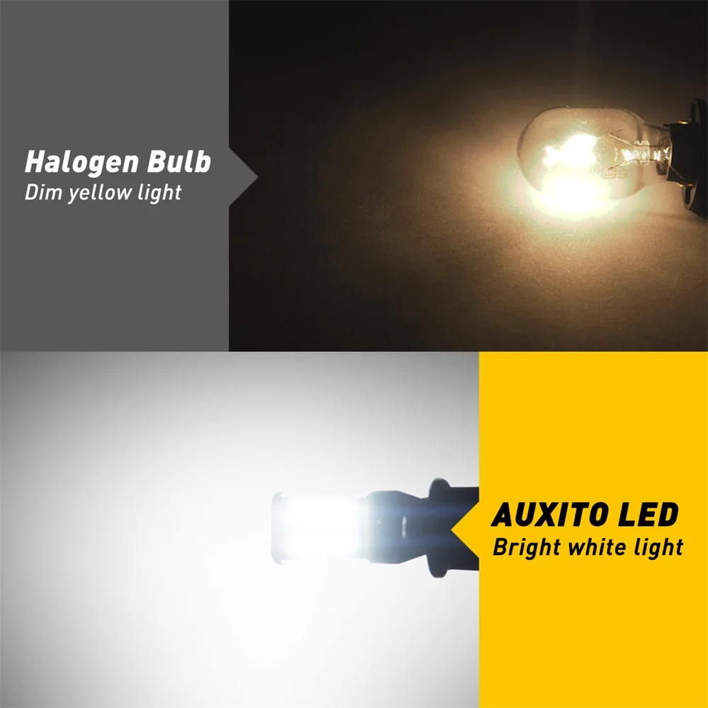 AUXITO LED Canbus 오류 없음 전구, 2835 SMD 백업 후진등, 921 912 전구, 자동차 후진 램프 크세논 6000K 화이트, T15 W16W, 2 개