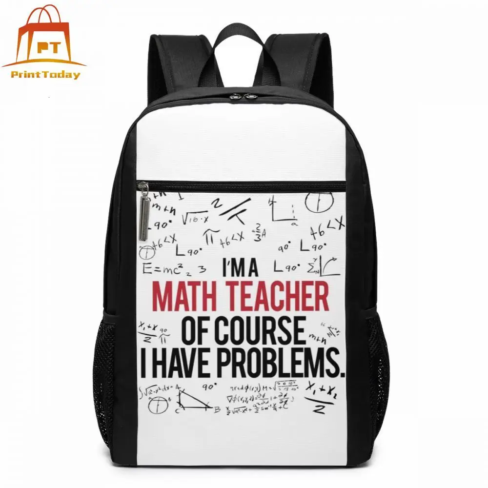 

Математический рюкзак, математические рюкзаки, Подростковая сумка с рисунком, мужская и женская сумка с несколькими карманами, трендовые дорожные сумки высокого качества