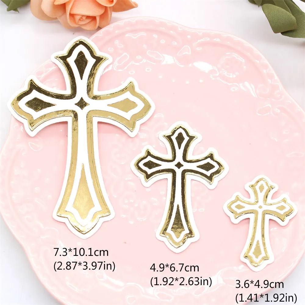 KSCRAFT Cross Metal Cutting Dies Stencils for DIY Scrapbooking Decorative Embossing DIY Paper Cards