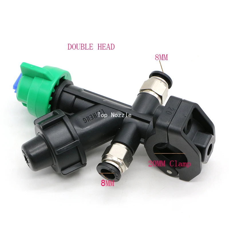 20MM Clamp Agricultural  Drone Sprayer with 6mm 8mm Quick Plug Plant Protection Sprayer Nozzle 110 Degree Flat Fan Nozzle Spray