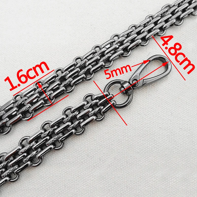 16mm Wide Bag Chain Big - DIY Gold, Silver, Gun Black, Bronze Metal Chain Shoulder Crossbody Bag Strap Handle for Large Handbags