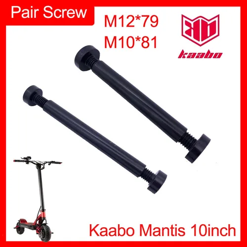 Perno de tornillo de brazo oscilante delantero y trasero para patinete Kaabo Mantis, 10 pulgadas, Mantis10, M10x81, M12x79, par