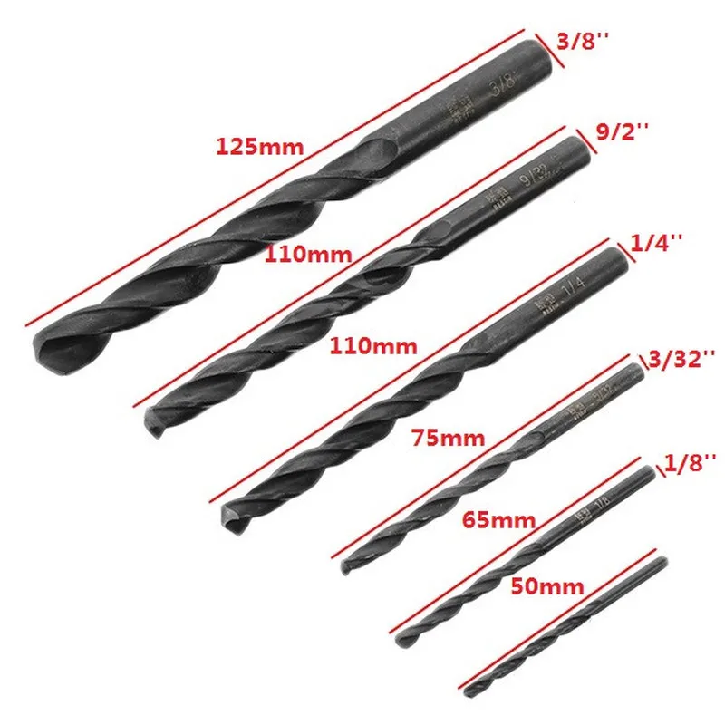 12pcs in 1 Box Broken Extractor Screw Puller Out Set Remover High Quality Steel Tools Drill Durable For Woodworking