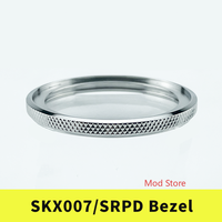 NEW ARRIVAL Knurled Bezel Silver Polished Finish 316L Stainless Steel SKX007/SKX171/SRPD