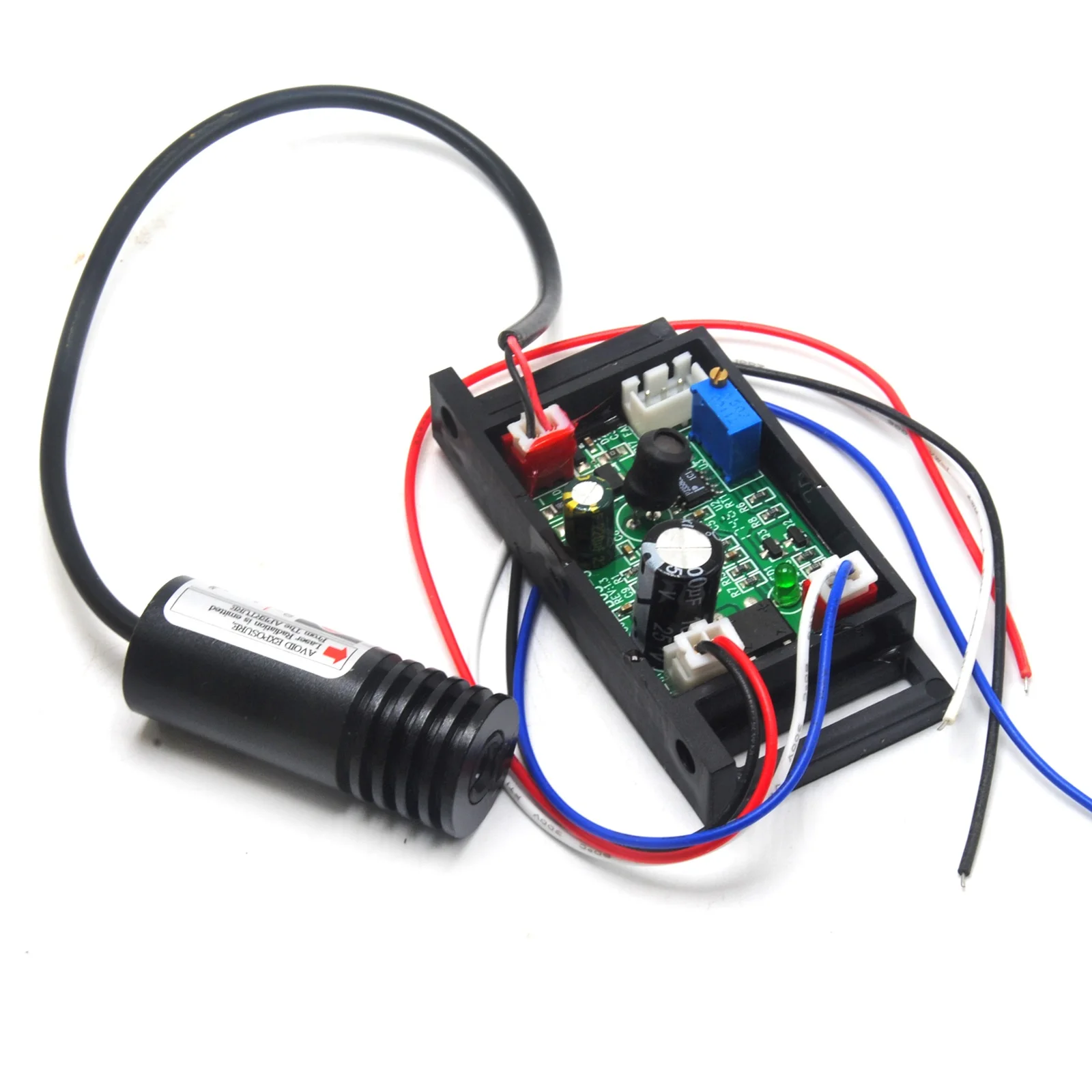 Module de Diode Laser à point rouge, 200mW, 650nm, pilote 12V, Modulation TTL