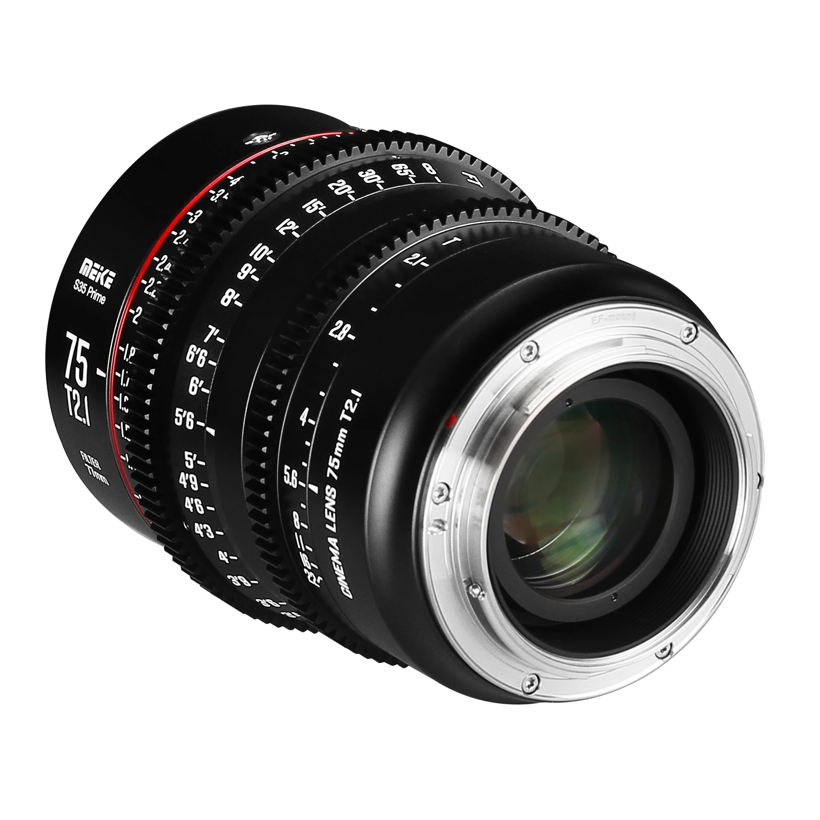 Meike Prime 75Mm T2.1 Voor Super 35 Frame Cinema Camera Systeem, Zoals Rood Komodo,BMPCC6K,BMPCC6K Pro,Z Cam S6, Sony FS5II Etc