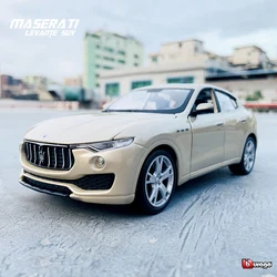 Bburago 1:24 Maserati Levante SUV golden Die Casting Car Collection Model Car Toy simulation alloy model crafts decoration