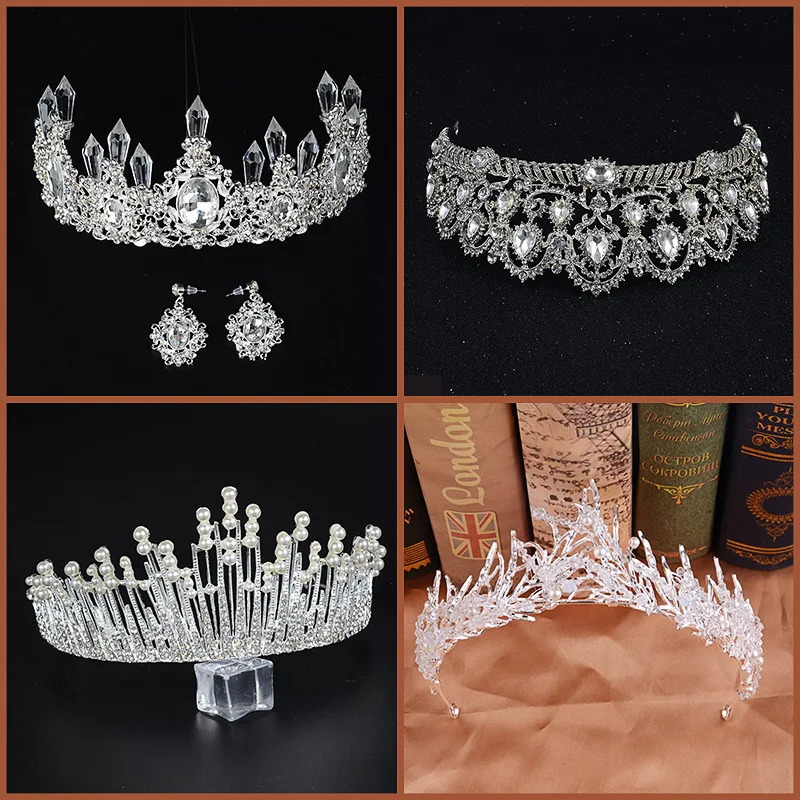 

Bridal headdress handmade crown wedding hairdress birthday gift hair accessories jewelry