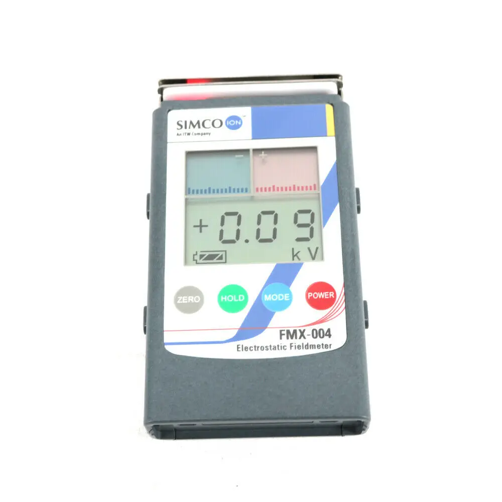 Medidor de campo eletrostático original simco embutido, testador para teste eletrostático, fmx004 faixa de medição 0 a ± 1,49kv