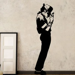 American Style Michael Jackson MJ Wall Stickers Music Dancer Dangerous Wallpaper Mural For Bar Bedroom Room Decoration