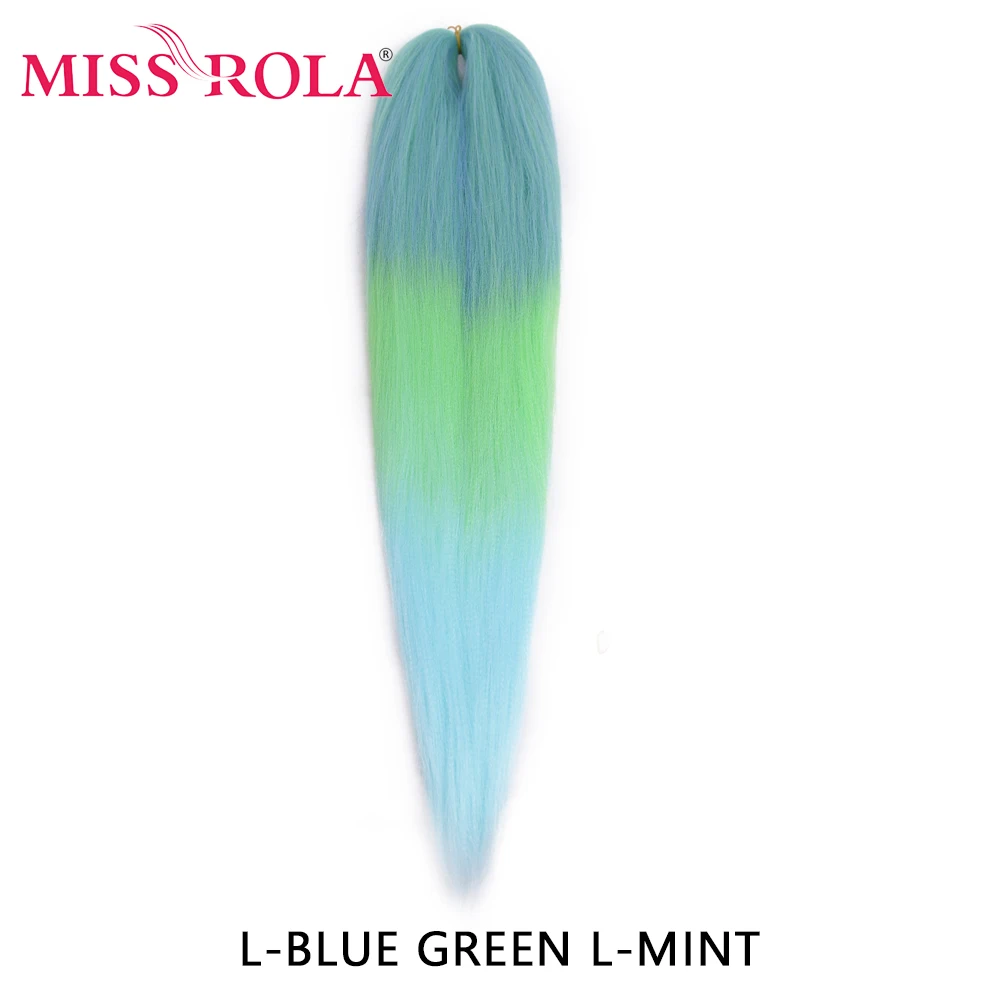 Miss Rola Synthetische 30 Inch 100g Kanekalon Haar Vlecht Yaki Recht Pre Uitgerekt Roze Groothandel Bulk Haarverlenging Jumbo Vlecht