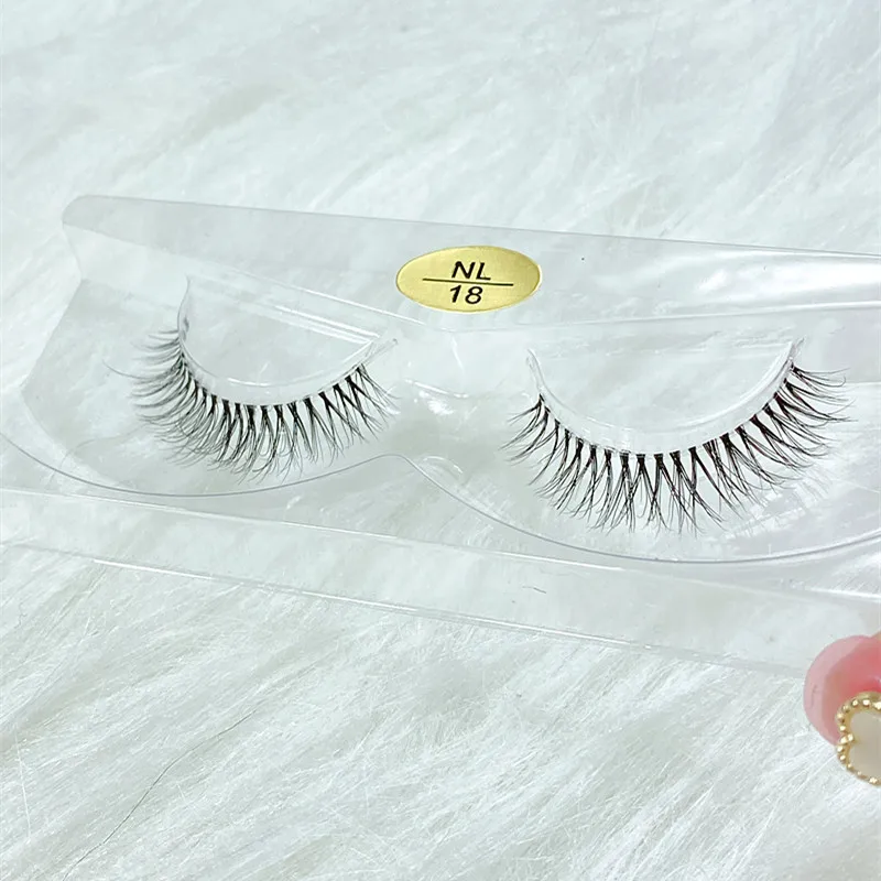 NEW short Mink Lashes 3D Mink Eyelashes Invisible Band Natural Black Mink False Eyelash Full Strip cilios posticos Reusable