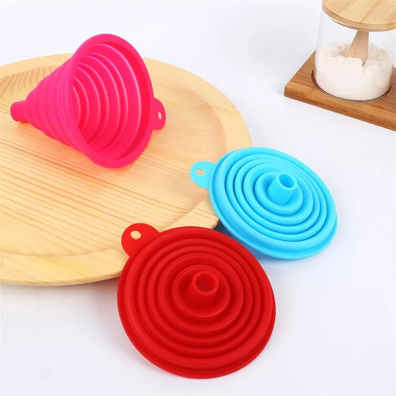 Foldable Silicone Telescopic Liquid Funnel 6