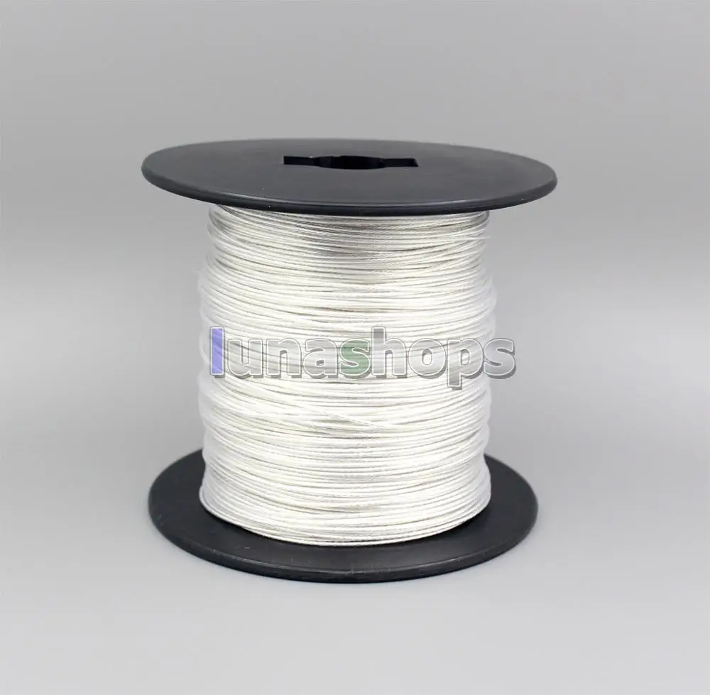 LN005332 Fil isolant Hi-Res Extreme Soft Pure, 200m, 7n, 99% OCC, Alliage plaqué argent, 100x0.05, Diamètre du fil 0.9mm, ± 0.3mm