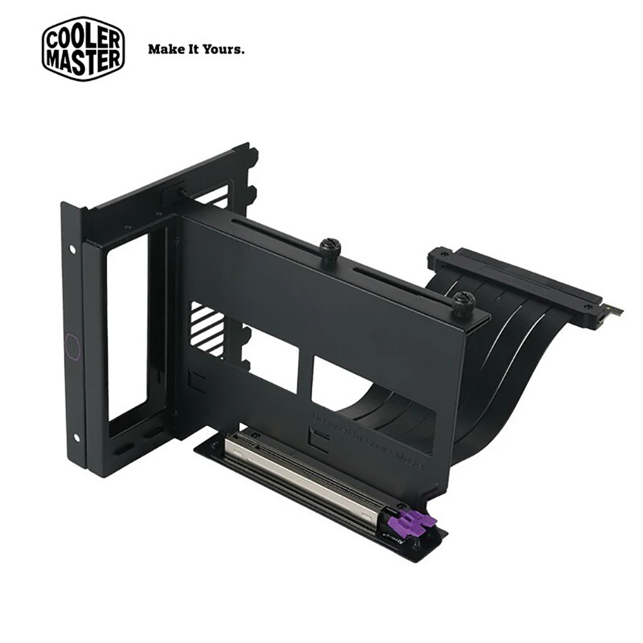 

Cooler Master Graphics Card Steering Bracket Set Suitable PCI-E 4.0 X16 Universal Vertical Holder GPU Bracket Extension Cable