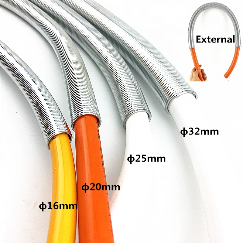 Free Shipping 1 Pcs Long 500mm Outer Dock Bending Spring Dimensions ф‍16mm 20mm 25mm 32mm