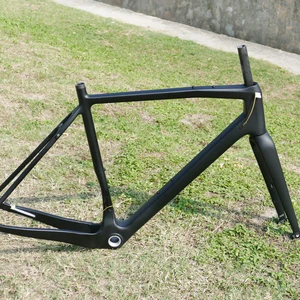 ** New carbon fiber UD matte gravel bike cycling Flat mounting gravel frame and fork BSA 46/49/52/54/56/58/61cm 8 Main Sales Frame Gravel - №2