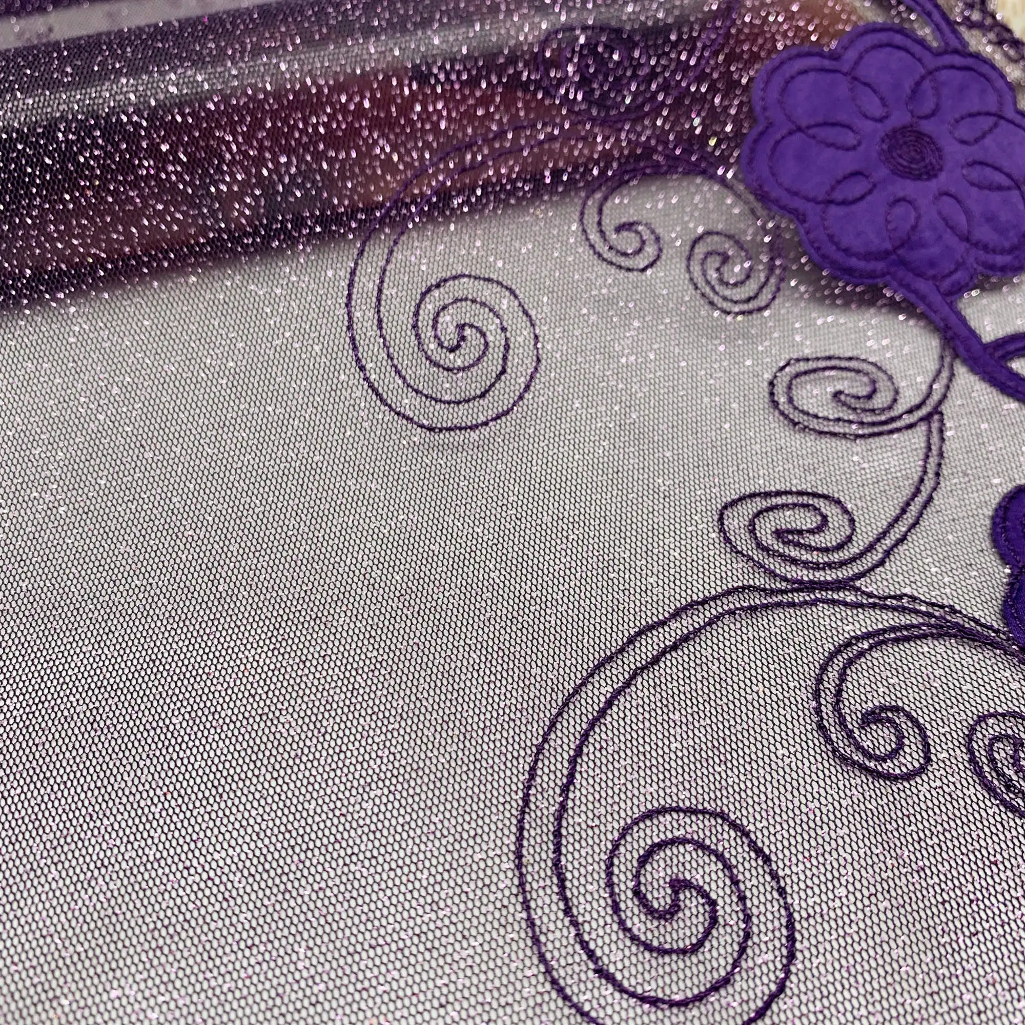3y/lot Width 19cm Pink Metallic Embroidery Lace Trim For Skirt Hem Clothes Sewing Material DIY Apparel Dress Fabrics Lace BJD