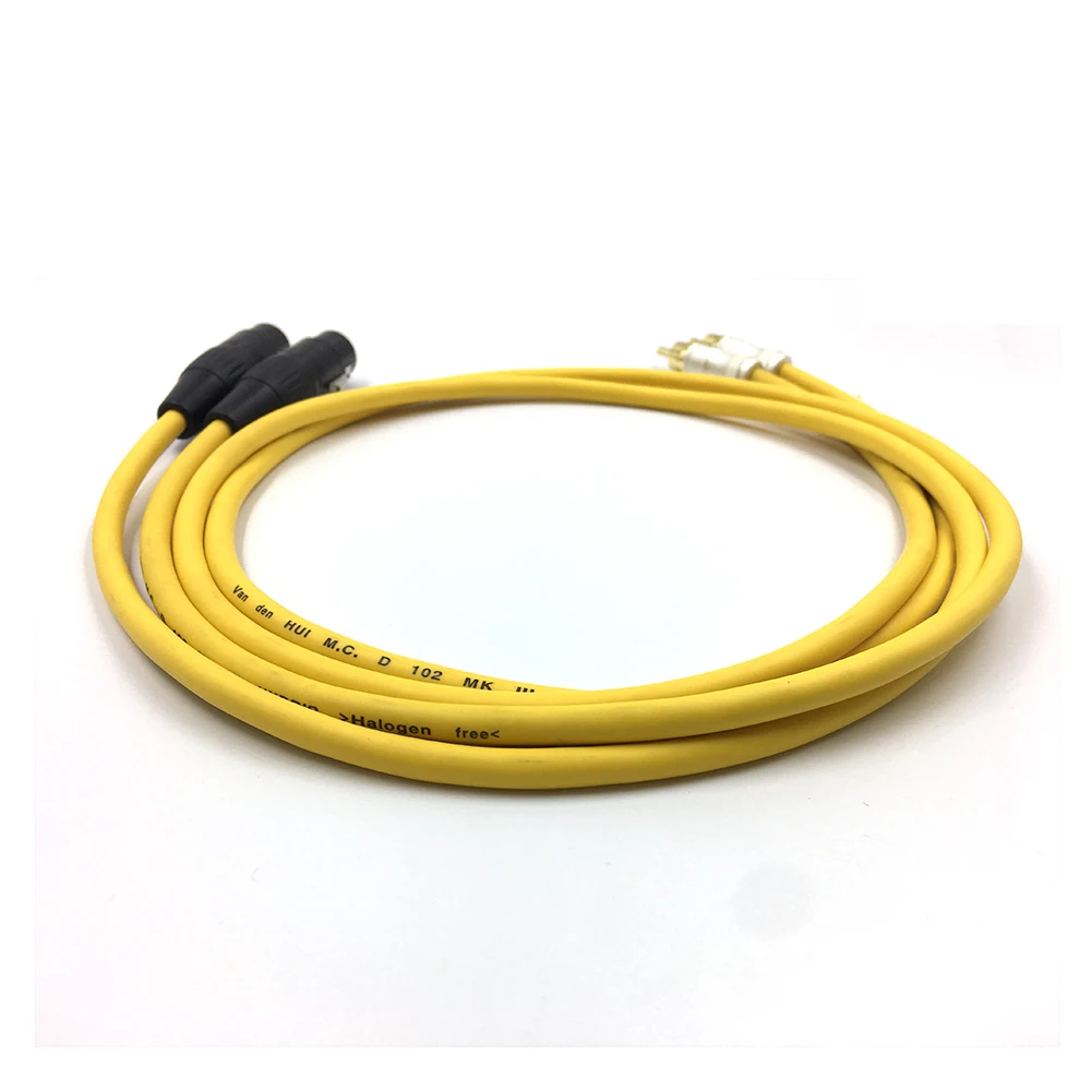 Thouliess زوج RCA إلى XLR كابل الصوت Balacned 2x RCA ذكر إلى 2x XLR أنثى كابل ربط مع VDH Van Den Hul 102 MK III #4
