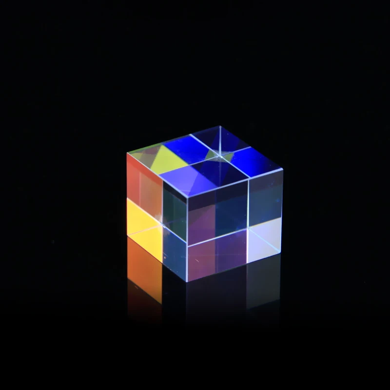 Color Prism Big Size 34mm X-Cube Optical Glass Prisma Rgb