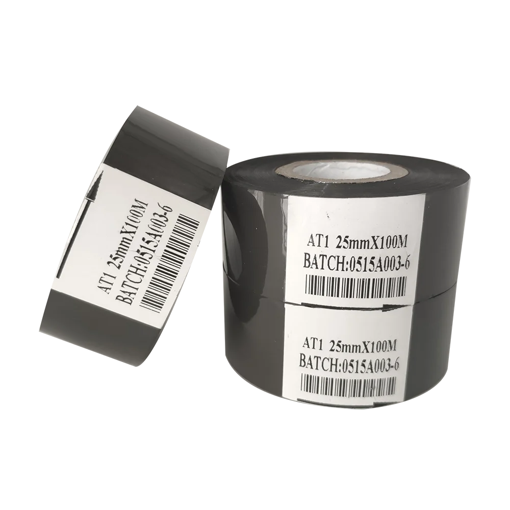 Black color ink roll code ribbon for ribbon coding machine