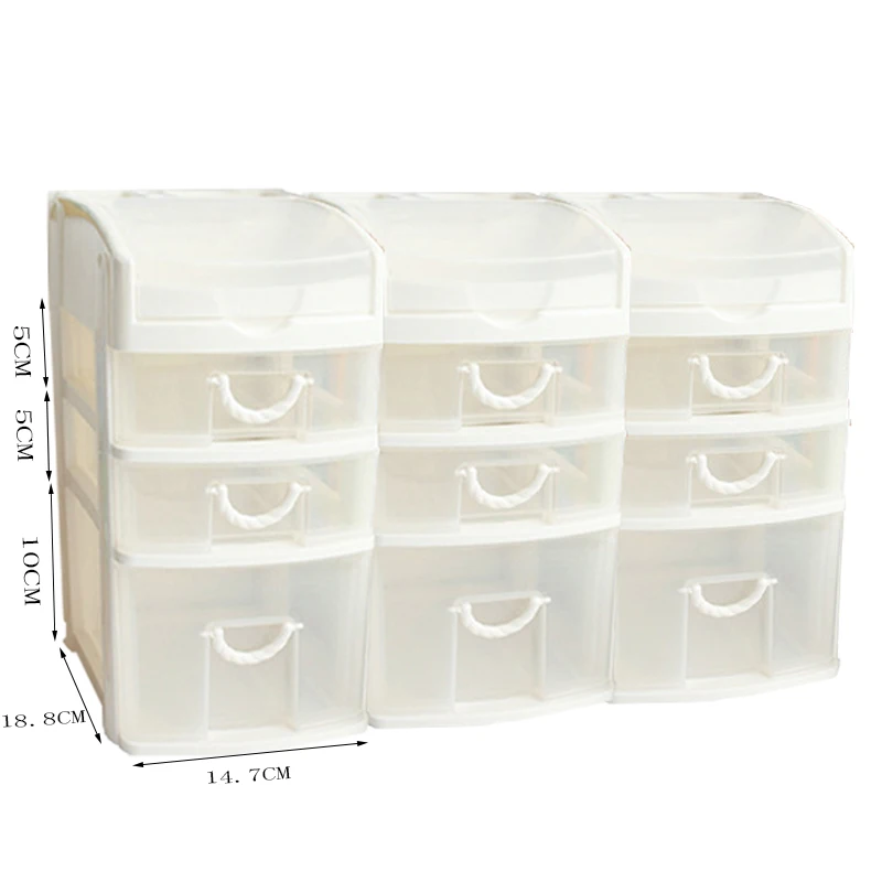 

Translucent Drawer Type Storage Drawers Student Dormitory Make-up Storage Box Tape Stationery Desk Shelf Tape Drawer Organizer