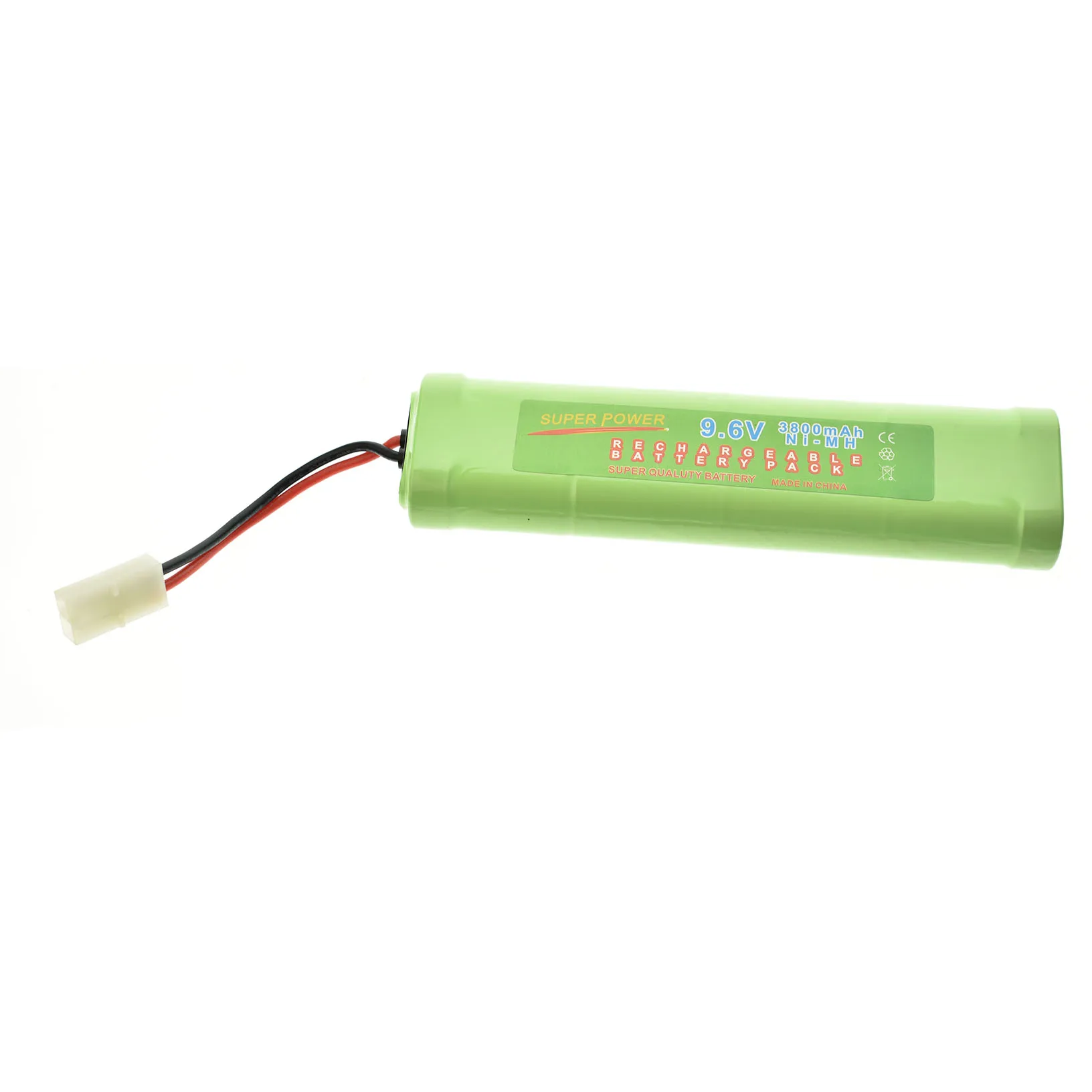 1x9.6V NiMH 3800mAh แบตเตอรี่ชาร์จแพ็ครถ Tamiya Plug