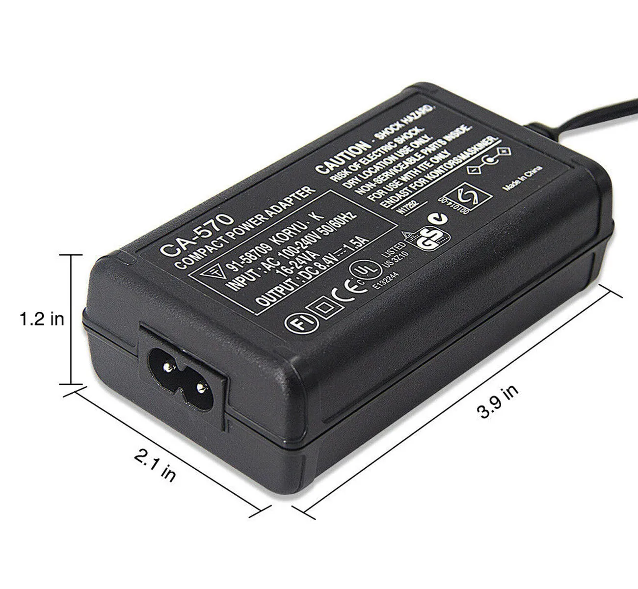 Compact Power Adapter for Canon VIXIA HG10 HG20 HG21 HR10 HV20 HV30 HV40 HF10 HF11 HF20 HF21 HF100 HF200 Camcorder