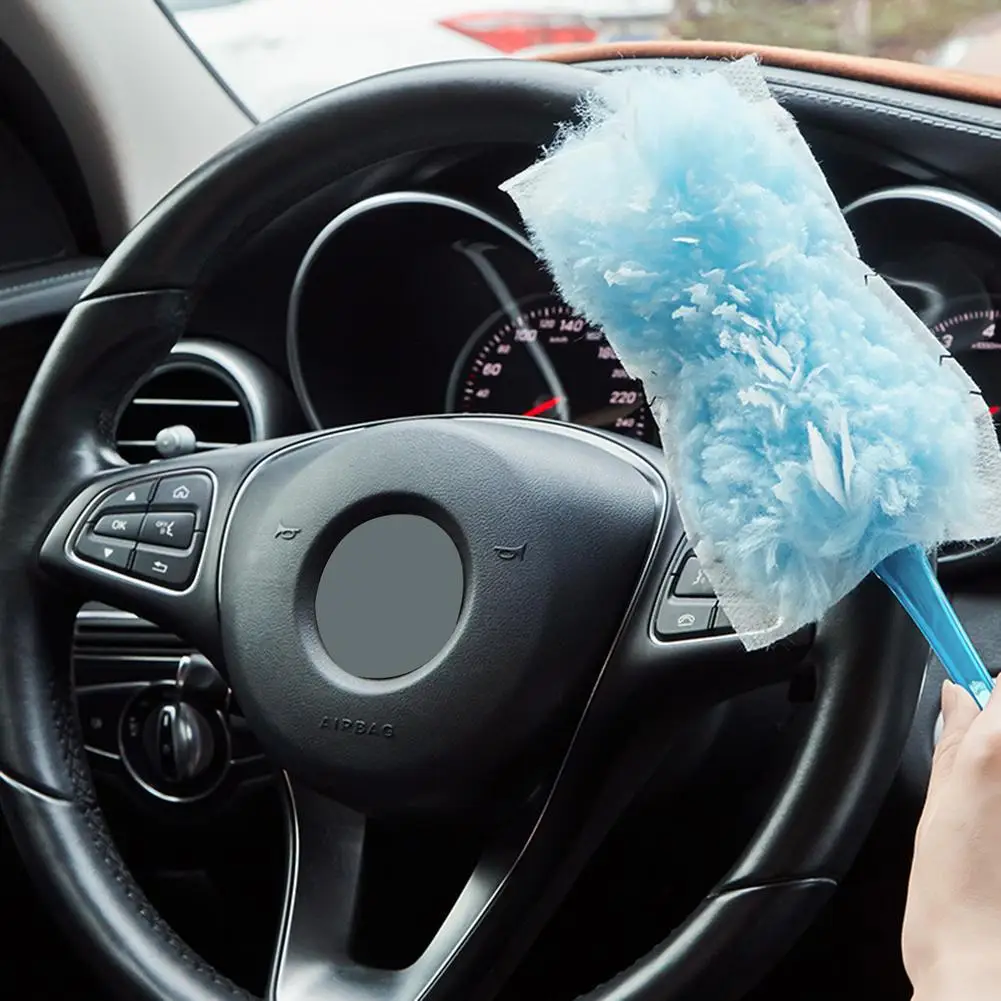 Disposable Microfiber Duster Brush Portable Hand Dust Cleaner Home Anti-dusting Brush Air-condition Car Furniture Cleaning Tool