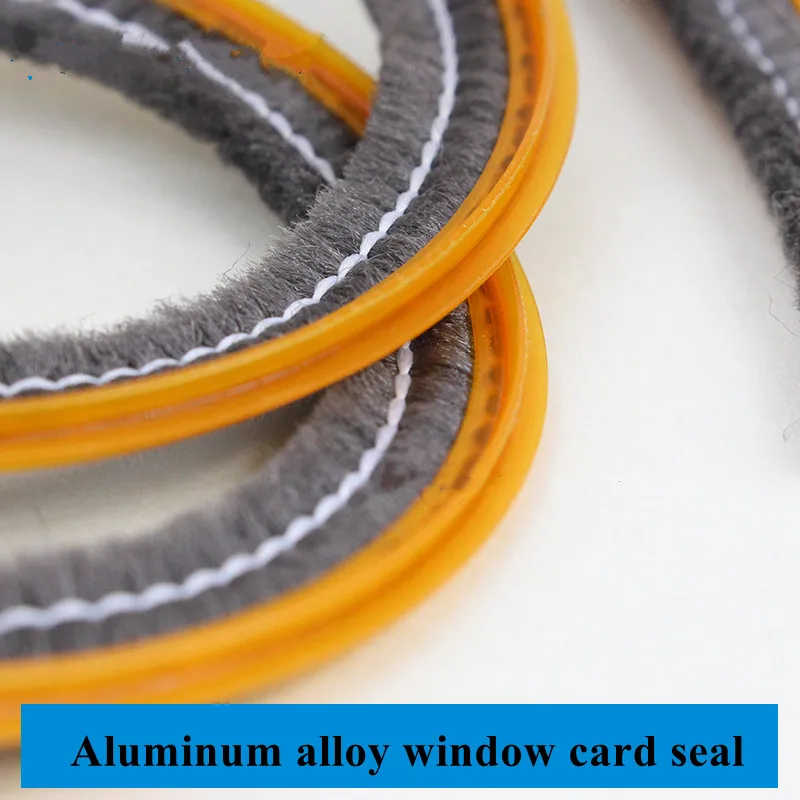 10M 3x 9mm window gap sealing strip filler sliding door nylon pile brush seal tape Dust Excluder for Cabinets Wardrobes hardware
