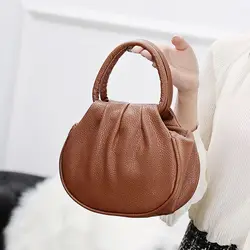 Elegante Handtaschen frauen PU Leder Geraffte Design Einkaufstasche Tasche Hohe Kapazität Falten Geldbörse Weibliche Zipper Shopper Taschen